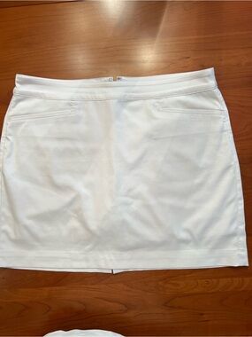 White Womens Golf Skort